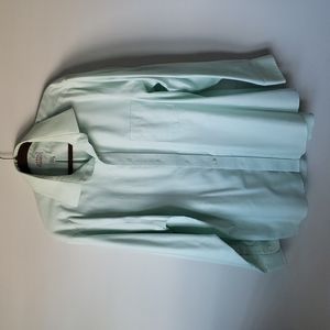 EAGLE Men's Dress Shirt. Lime Green. Neck: 17.5 Size: 34/35.